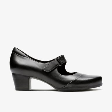Rosalyn Wren Zwarte Leren Schoenen