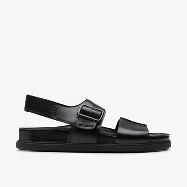 Torford Strap Black Leather Sandals