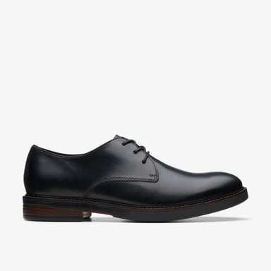 Paulson Effen Zwarte Leren Schoenen