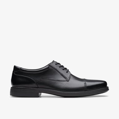 Wenham Cap II Black Leather Shoes