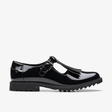 Griffin Mia2 Zwarte Gepatenteerde Schoenen