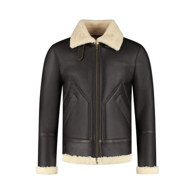 Cycas D'or Hunter shearling chocolate bruin lammy coat chocolade bruin