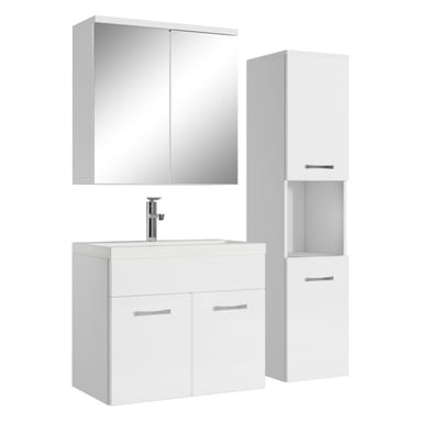 Badplaats Badkamermeubel set montreal 60 cm hoogglans badmeubel met