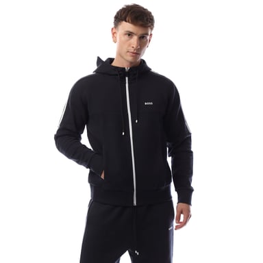 Heren Boss Saggynos Zip Hoodie in Donkerblauw