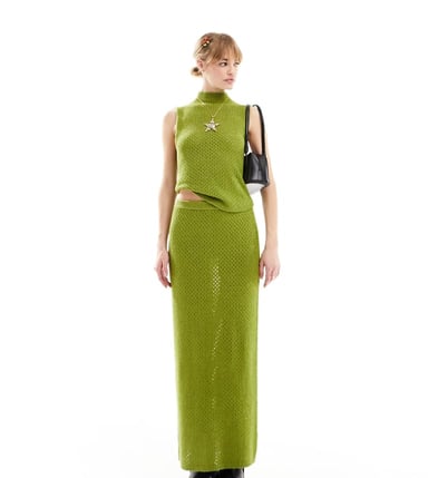 Reclaimed Vintage knitted sleeveless top co-ord