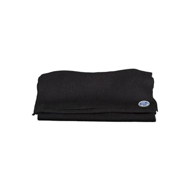 Ribbed Knit Scarf Black