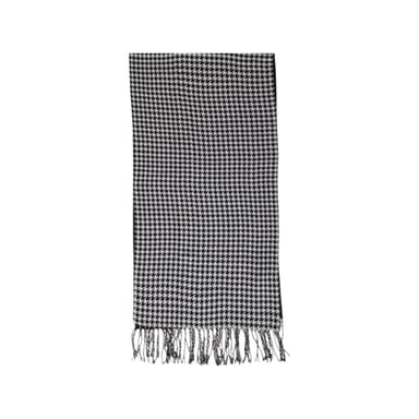 Houndstooth Wool Scarf