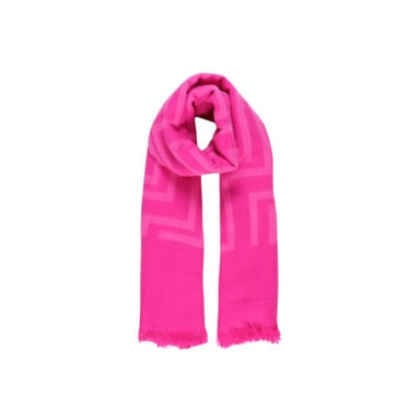 Pink Geometric Pattern Scarf
