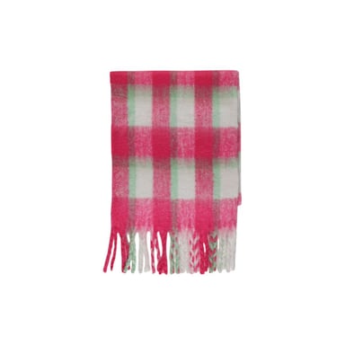 Woven Scarf Check Style Model