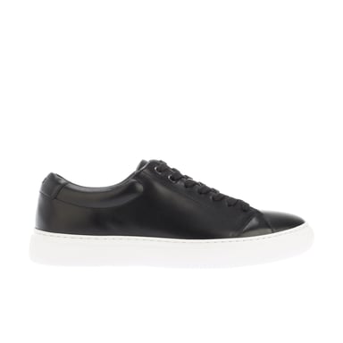 Heren Boss Enlight Leather Trainers in Zwart