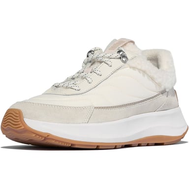 Fitflop F-Mode Flow Suede Women's Cream Mix Trainers