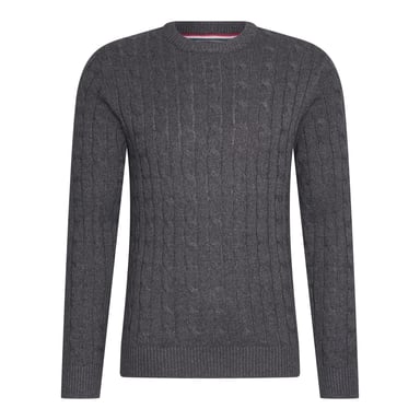Cappuccino Italia Sweaters Cable Pullover Antraciet Grey