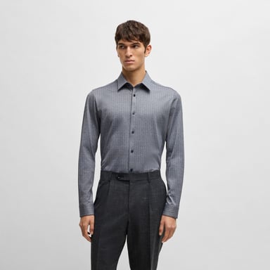 Men's Boss C-Roan-Kent-C1-243 Shirt in Dark Blue