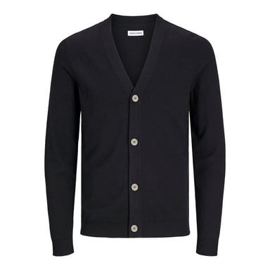 Jack & Jones Vest Emil Knit Button Cardigan  Black