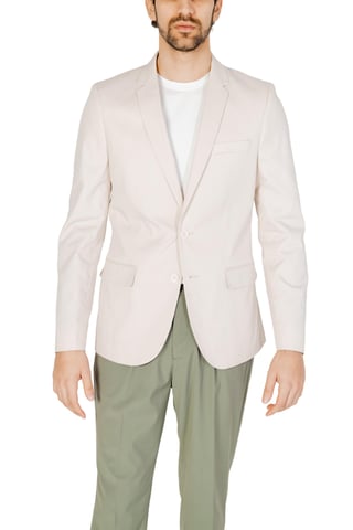 Beige Blazer Casual Style