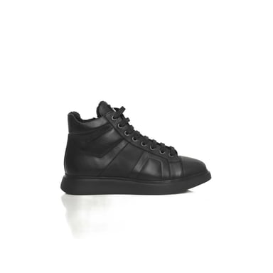 Heren Leren Hoge Sneakers