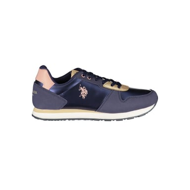 Casual Sneakers Navy And Gold