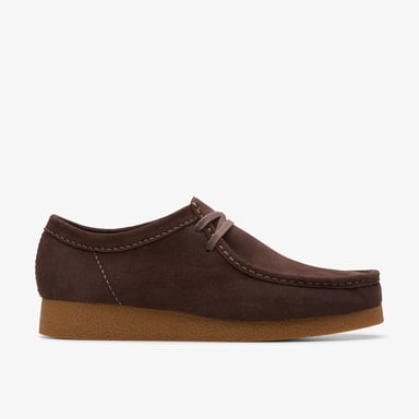 Clarks Originals WallabeeEVO Dark Brown Suede Shoes