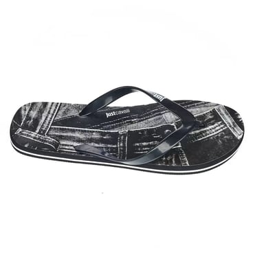 Denim Print Flip Flops Ju22576