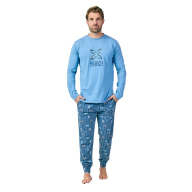 MU16 Herr Långärmad Pyjamas