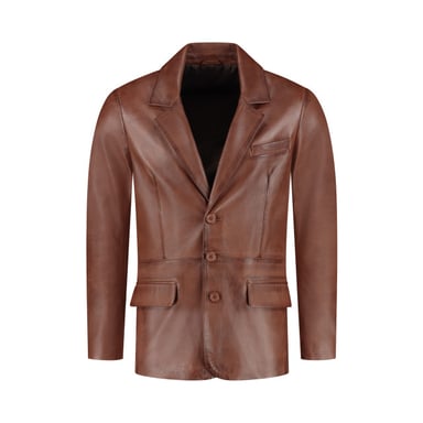 Cycas D'or Leren colbert blazer heren
