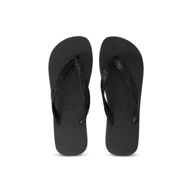 Python zwarte teenslipper zwart