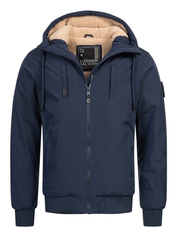 Alessandro Salvarini Men’s Winter Jacket AS-431 – Teddy Lined, Warm With Hood & Pockets
