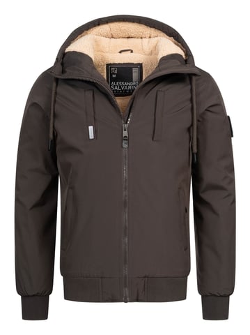 Alessandro Salvarini Men’s Winter Jacket AS-431 – Teddy Lined, Warm With Hood & Pockets