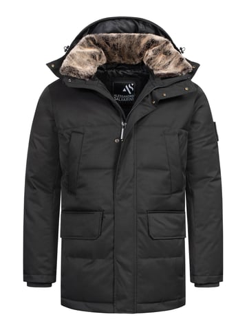 Alessandro Salvarini Men’s Winter Jacket AS-456 – Stylish, Water-Repellent With Detachable Hood