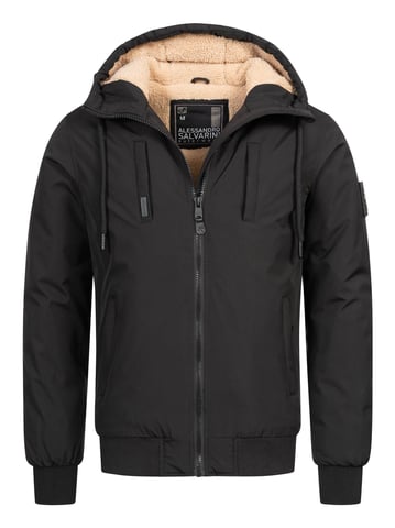 Alessandro Salvarini Men’s Winter Jacket AS-431 – Teddy Lined, Warm With Hood & Pockets