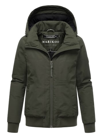 Marikoo women’s winter jacket Mooni 16 in bomber style with hood