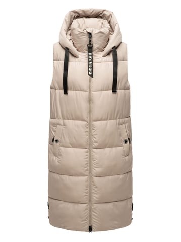 Navahoo women’s quilted vest Schnuffelchen – Long & Stylish with Hood