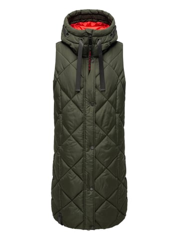 Navahoo women’s quilted vest Schnuckel – Long & Stylish with Hood
