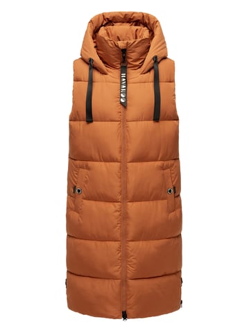 Navahoo women’s quilted vest Schnuffelchen – Long & Stylish with Hood