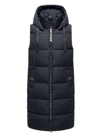Navahoo women’s quilted vest Schnuffelchen – Long & Stylish with Hood