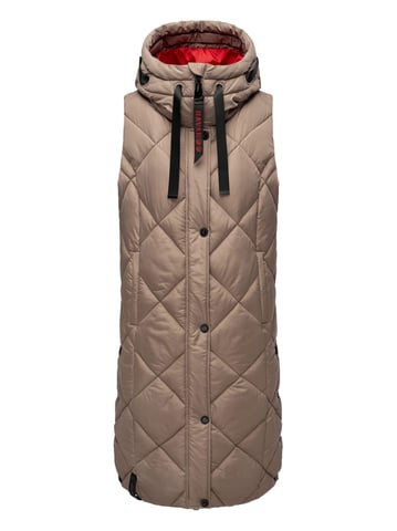 Navahoo women’s quilted vest Schnuckel – Long & Stylish with Hood