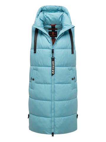 Navahoo women’s quilted vest Schnuffelchen – Long & Stylish with Hood