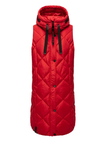 Navahoo women’s quilted vest Schnuckel – Long & Stylish with Hood