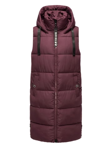 Navahoo women’s quilted vest Schnuffelchen – Long & Stylish with Hood