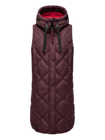 Navahoo women’s quilted vest Schnuckel – Long & Stylish with Hood