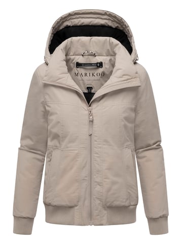 Marikoo women’s winter jacket Mooni 16 in bomber style with hood