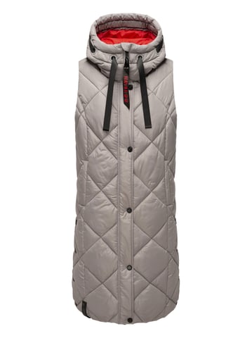 Navahoo women’s quilted vest Schnuckel – Long & Stylish with Hood
