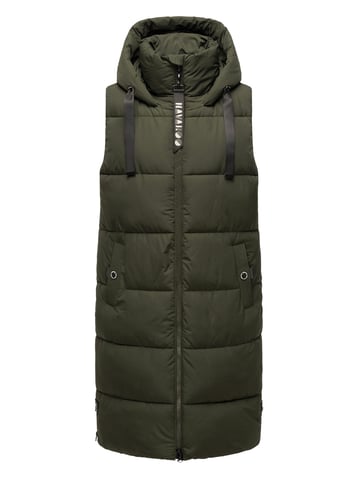 Navahoo women’s quilted vest Schnuffelchen – Long & Stylish with Hood