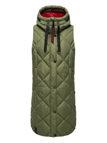 Navahoo women’s quilted vest Schnuckel – Long & Stylish with Hood