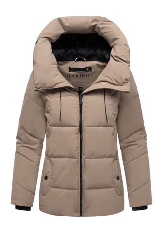 Marikoo women’s quilted winter jacket Kuscheltatze XVI with hood