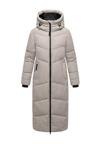 Marikoo women’s quilted coat Firella with hood & two-way zipper