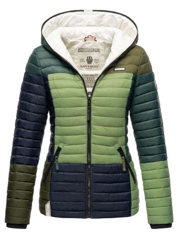 Navahoo Women’s Quilted Jacket Multikulti – Lightweight, Stylish & With Colour-Blocking Design