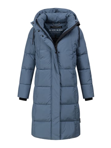 Marikoo women’s long quilted winter coat Tabiaa XVI with hood & fleece