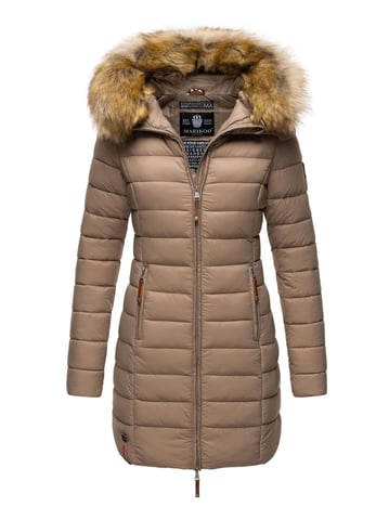 Marikoo women’s jacket Rose with quilted design & detachable faux fur collar