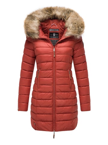 Marikoo women’s jacket Rose with quilted design & detachable faux fur collar
